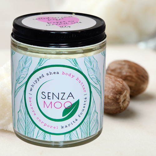 With raw, unrefined shea butter as the primary ingredient, our shea whipped body butter is rich and highly effective in hydrating and moisturizing the skin. It is the ideal choice for after bath skincare, requiring only a small amount for maximum benefits. Features a simply delicious scent of salted caramel frappé.
