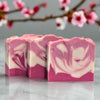 The Japanese Cherry Blossom Soap Bar is made with 25% shea butter, providing numerous benefits for delicate skin. Its light floral fragrance adds a touch of elegance and luxury to your daily routine.