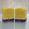 He smells like pineapple because he lives in one! A fun soap bar for all ages, inspired by the lovable Spongebob Squarepants character. Made with 25% shea butter providing a nourishing and hydrating bath experience.