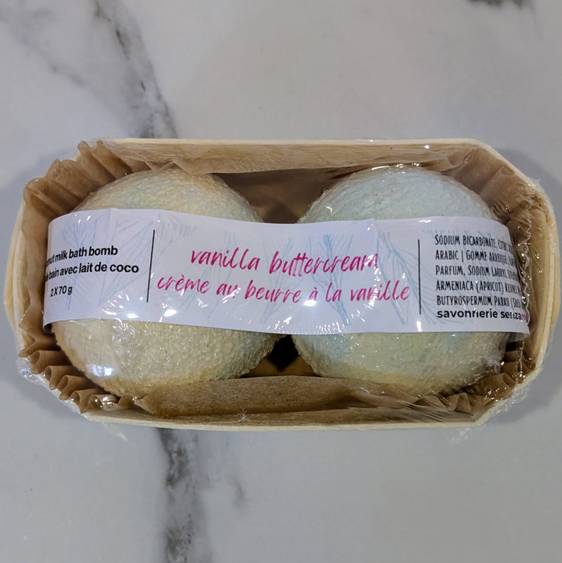 Mini Foaming Coconut Milk Bath Bombs - Pack of 2